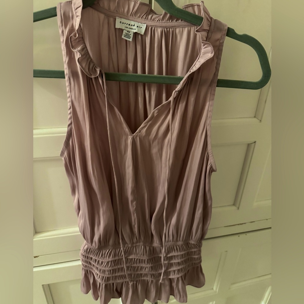 Light rose/blush Current Air blouse, size XS